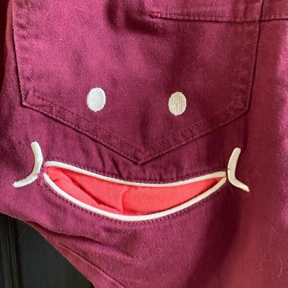 RHP POP ART! UP!SMILE Double Waist Unique Smiley Pants Jeans | Medium - Picture 4 of 12